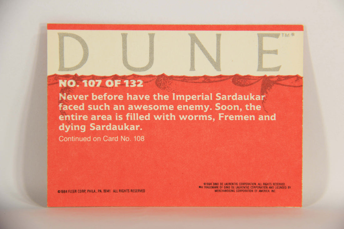 Dune 1984 Trading Card #107 And Closer L014412