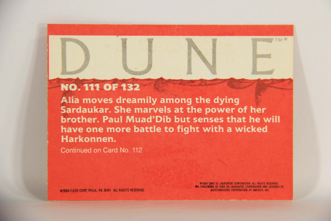 Dune 1984 Trading Card #111 Alia Inspects The Battleground L014416