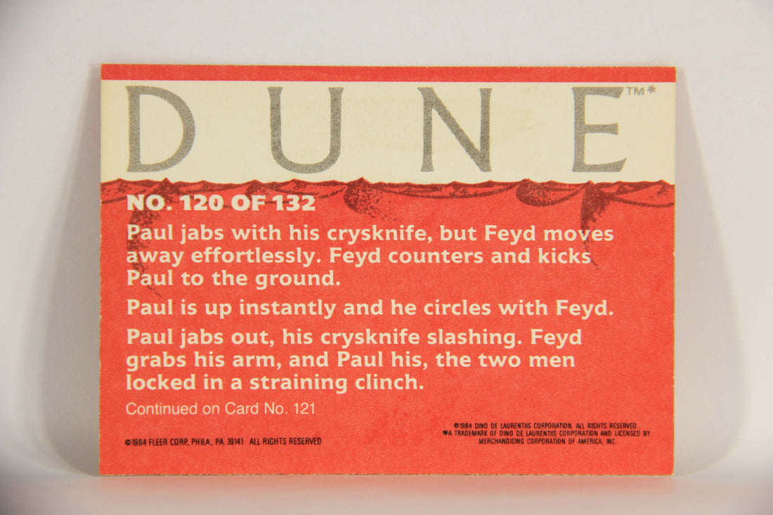 Dune 1984 Trading Card #120 Paul Fights Back L014425
