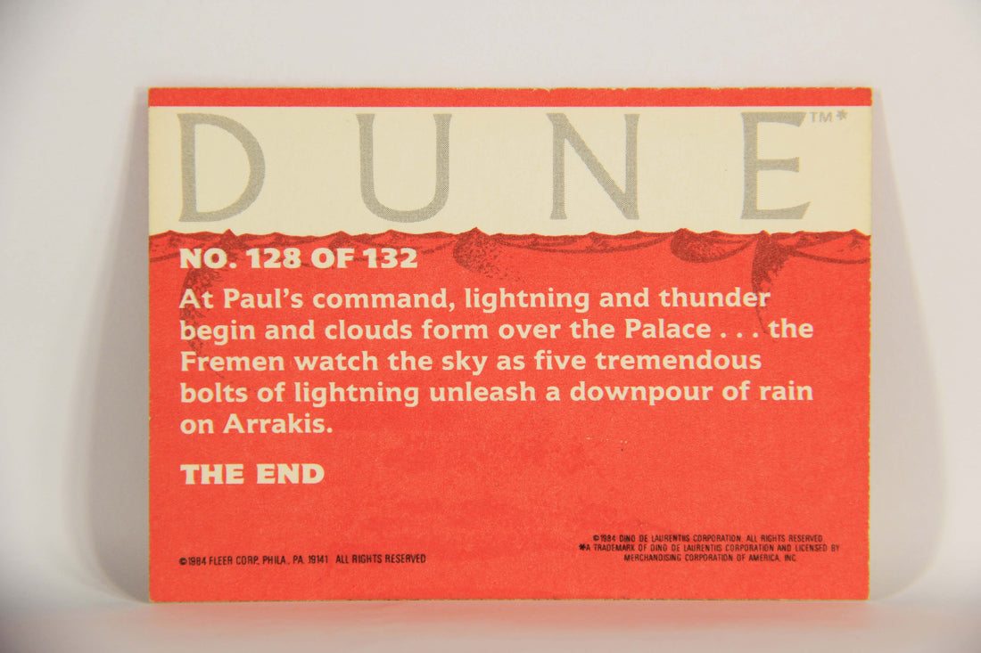 Dune 1984 Trading Card #128 The Rain Falls On Arrakis L014433