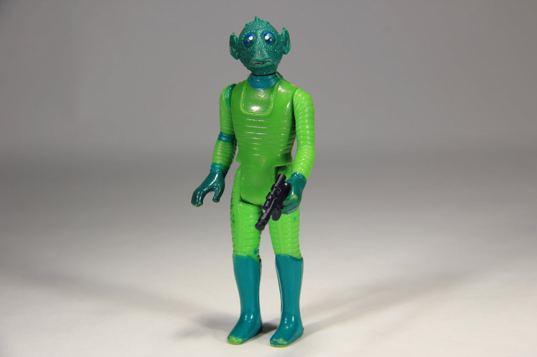 Star Wars Greedo 1978 Vintage Action Figure DAMAGED Hong Kong COO II-1a Smile L015118