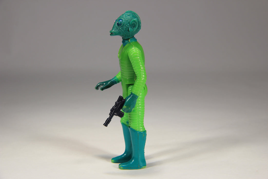 Star Wars Greedo 1978 Vintage Action Figure DAMAGED Hong Kong COO II-1a Smile L015118