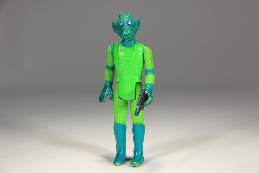 Star Wars Greedo 1978 Vintage Action Figure DAMAGED Hong Kong COO II-1a Smile L015122