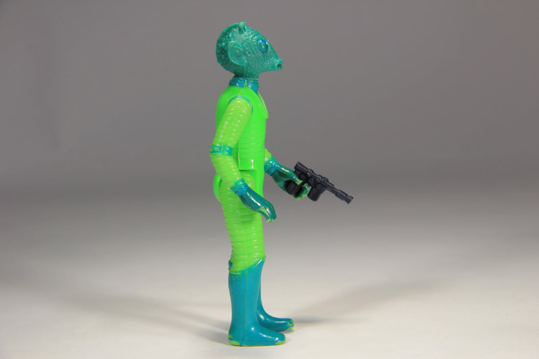 Star Wars Greedo 1978 Vintage Action Figure DAMAGED Hong Kong COO II-1a Smile L015122