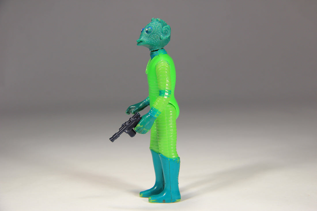 Star Wars Greedo 1978 Vintage Action Figure DAMAGED Hong Kong COO II-1a Smile L015122