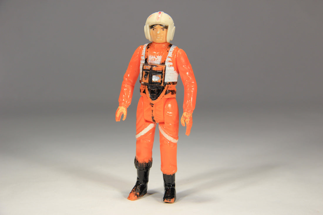 Star Wars Luke Skywalker X-Wing Pilot 1978 Figure DAMAGED Hong Kong COO II-1d Kader L015123