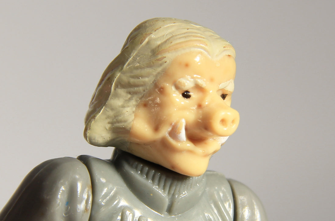 Star Wars Ugnaught 1980 ESB Figure STAINS Made In Hong Kong COO II-1b Kader L015629