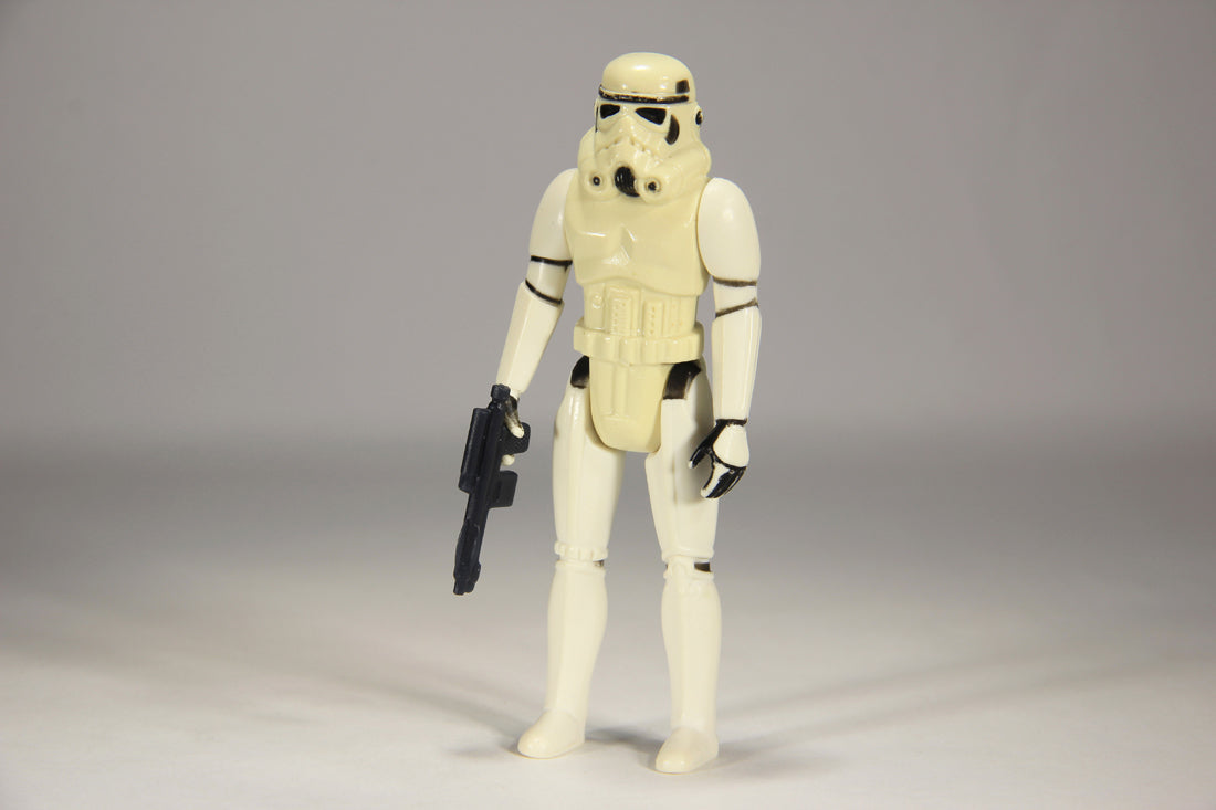 Star Wars Stormtrooper 1977 Action Figure YELLOWISH Hong Kong COO III-1a Unitoy L015742
