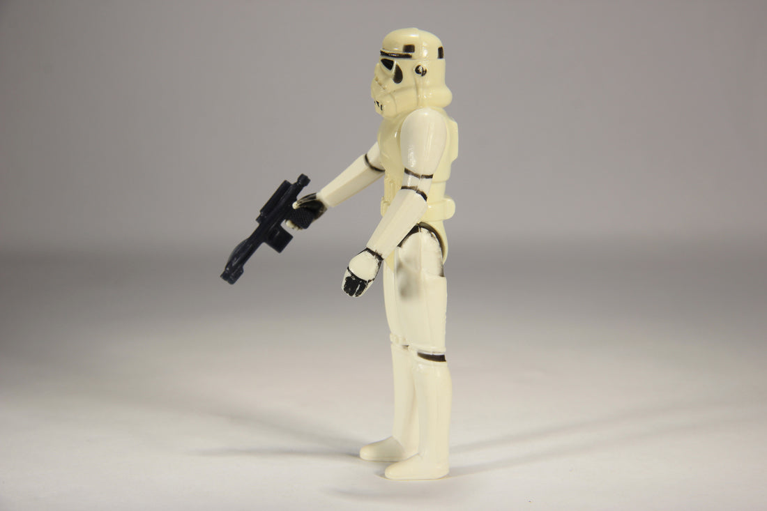 Star Wars Stormtrooper 1977 Action Figure YELLOWISH Hong Kong COO III-1a Unitoy L015742