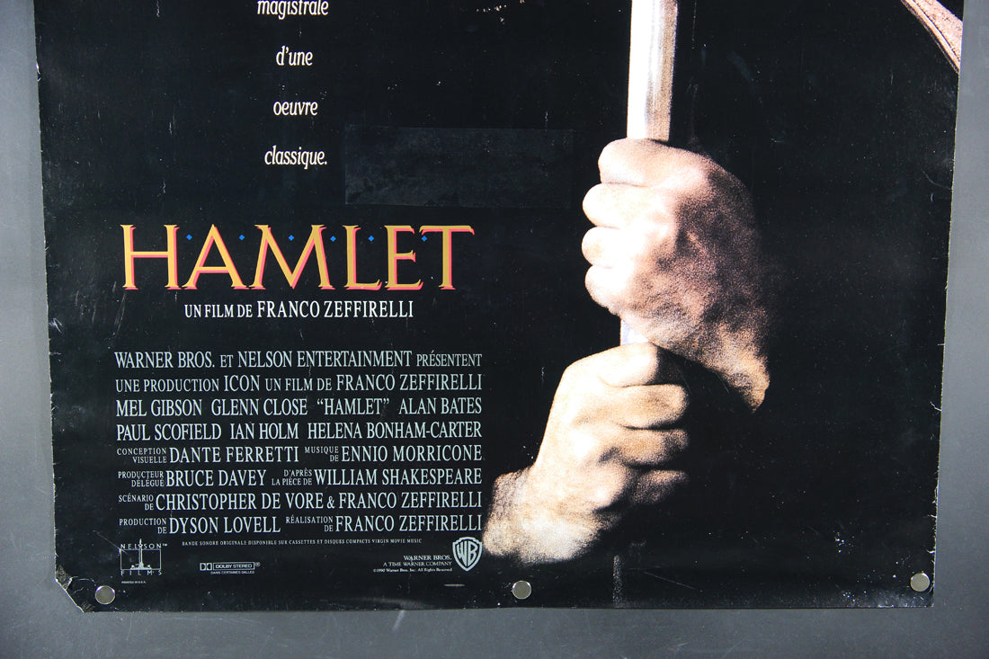 Hamlet 1990 Movie Poster Rolled 27 x 40 French Franco Zeffirelli Mel Gibson L015932