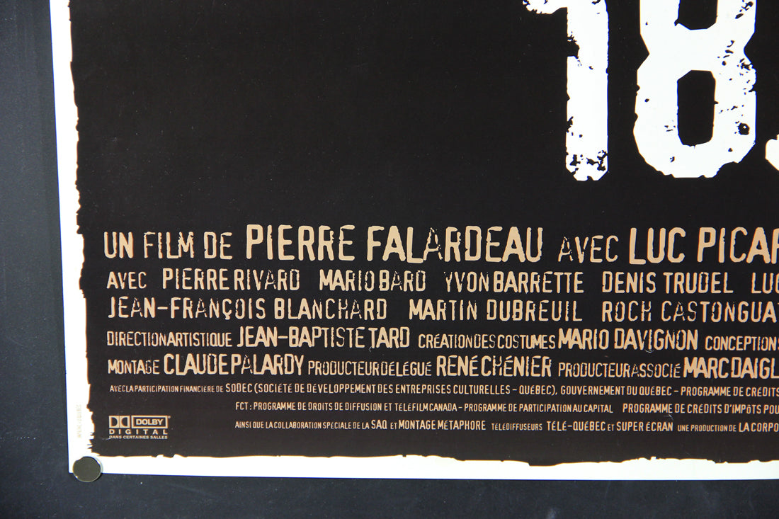 15 Février 1839 Movie Poster 2001 Rolled 27 x 39 Pierre Falardeau Luc Picard L015935