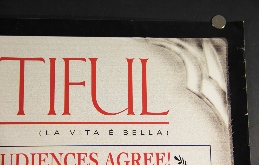 La Vita È Bella 1997 Rare Movie Poster Rolled 27 x 39 English Life Is Beautiful L015941
