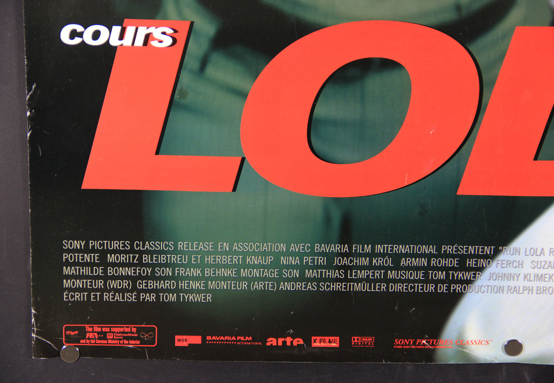 Lola Rennt 1998 Movie Poster Rolled 27 x 39 Rare French Version Cours Lola Cours L015942