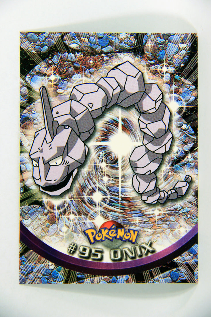 Pokmon Card Onix #95 TV Animation Blue Logo 1st Print ENG L015959 AGS Collectibles Pokmon Card Onix #95 TV Animation Blue Logo 1st Print ENG L015959 AGS Collectibles
