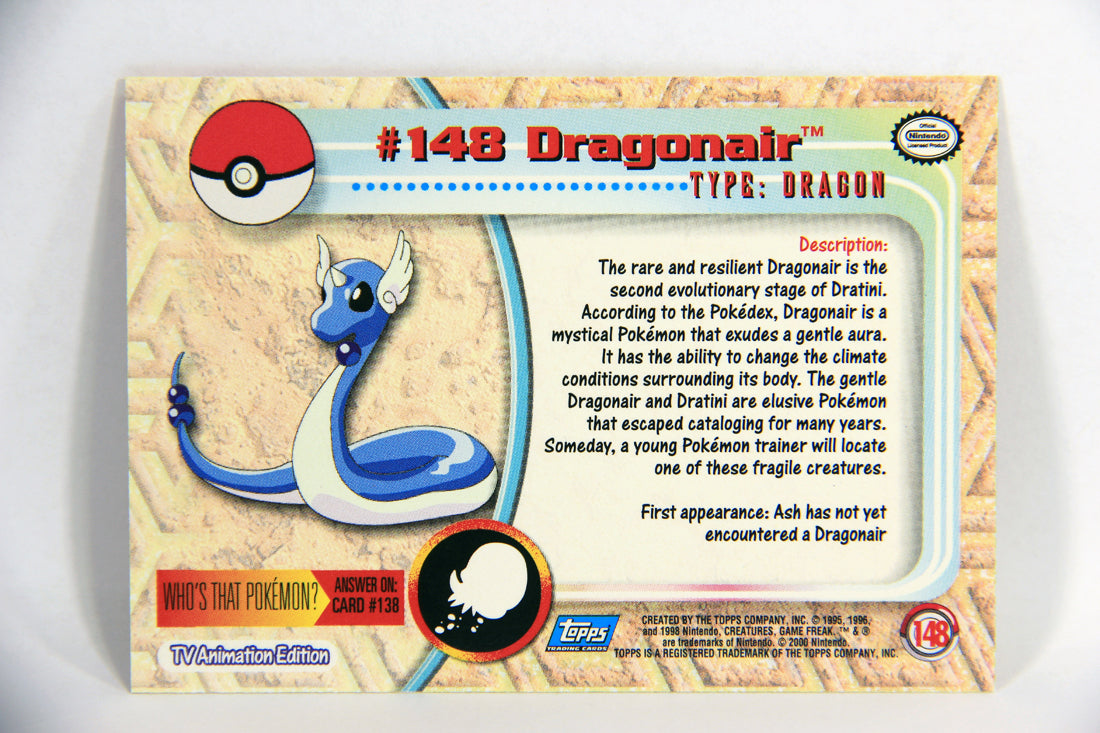 Pokémon Card Dragonair #148 TV Animation Blue Logo 1st Print ENG L015962