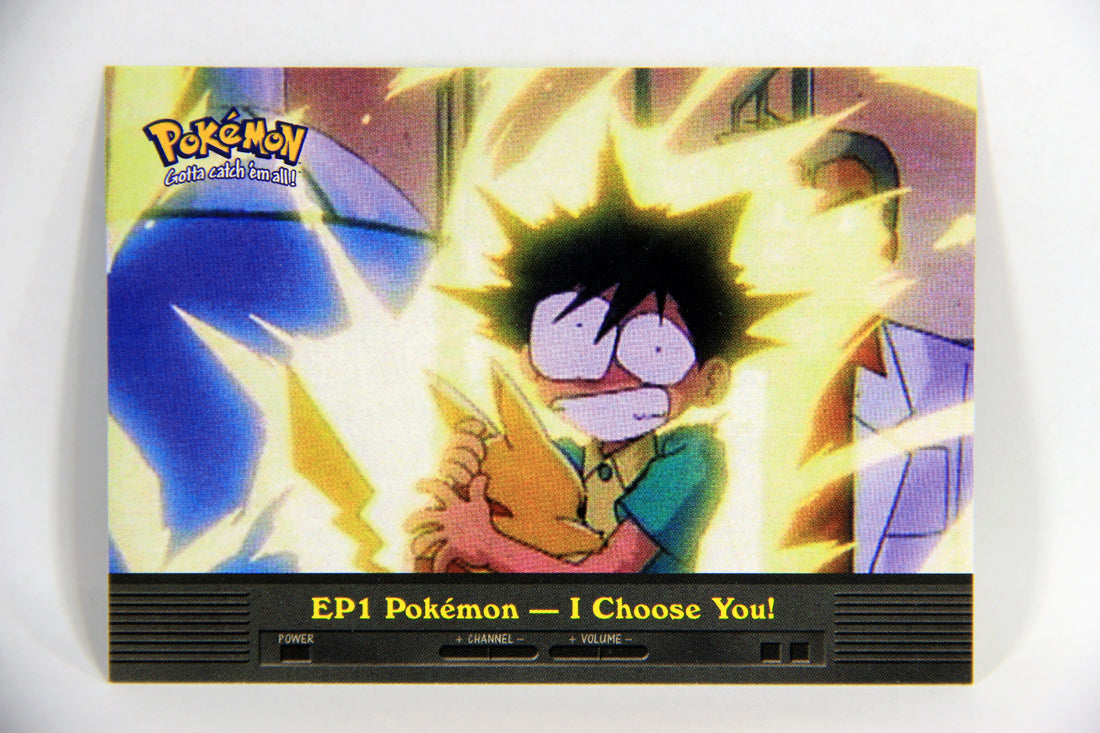 Pokmon Card TV Animation #EP1 I Choose You Blue Logo 1st Print ENG L0 AGS Collectibles Pokmon Card TV Animation #EP1 I Choose You Blue Logo 1st Print ENG L0 AGS Collectibles
