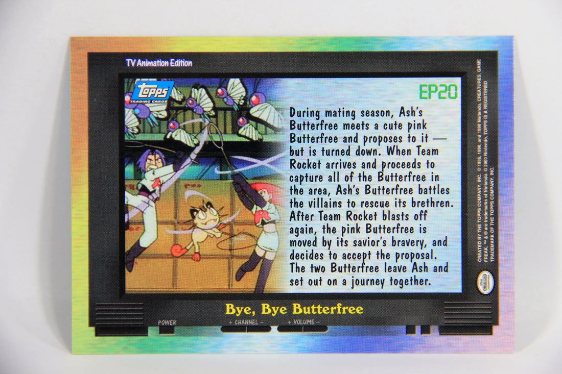 Pokémon Card TV Animation #EP20 Bye Bye Butterfree Blue Logo 1st Print ENG L015966