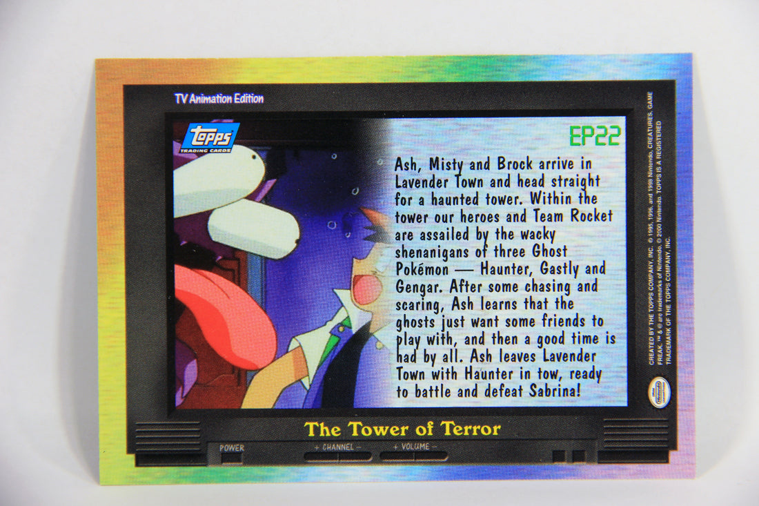 Pokémon Card TV Animation #EP22 The Tower Of Terror Blue Logo 1st Print ENG L015967