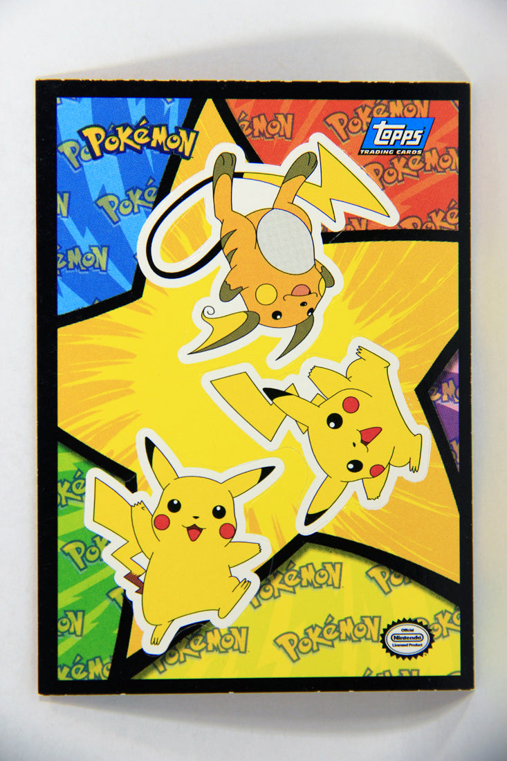Pokmon Card First Movie Sticker #7 Pikachu Raichu Blue Logo 1st Print AGS Collectibles Pokmon Card First Movie Sticker #7 Pikachu Raichu Blue Logo 1st Print AGS Collectibles