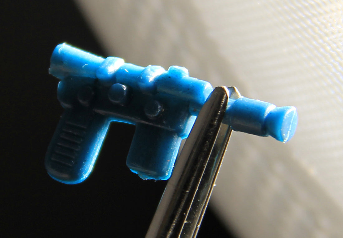 Star Wars Rebel Blaster Original Accessory V1 / M1-b Smile Blue 1980 ESB L016018