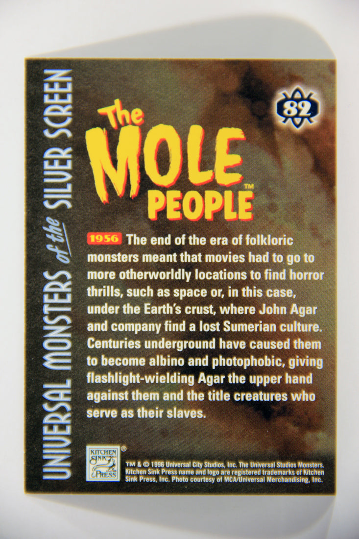 Universal Monsters Of The Silver Screen 1996 Card #82 The Mole People 1956 L016027