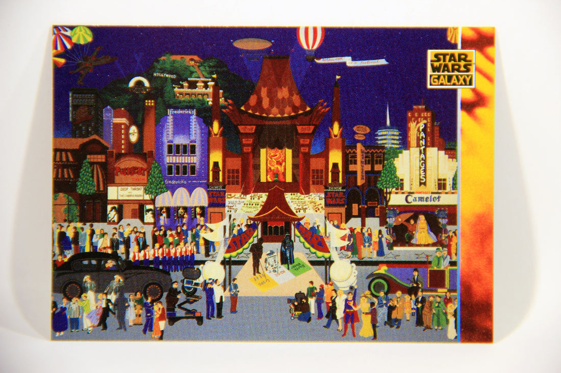 Star Wars Galaxy 1994 Topps Trading Card #169 Hollywood Chinese Theatre Artwork ENG L016038
