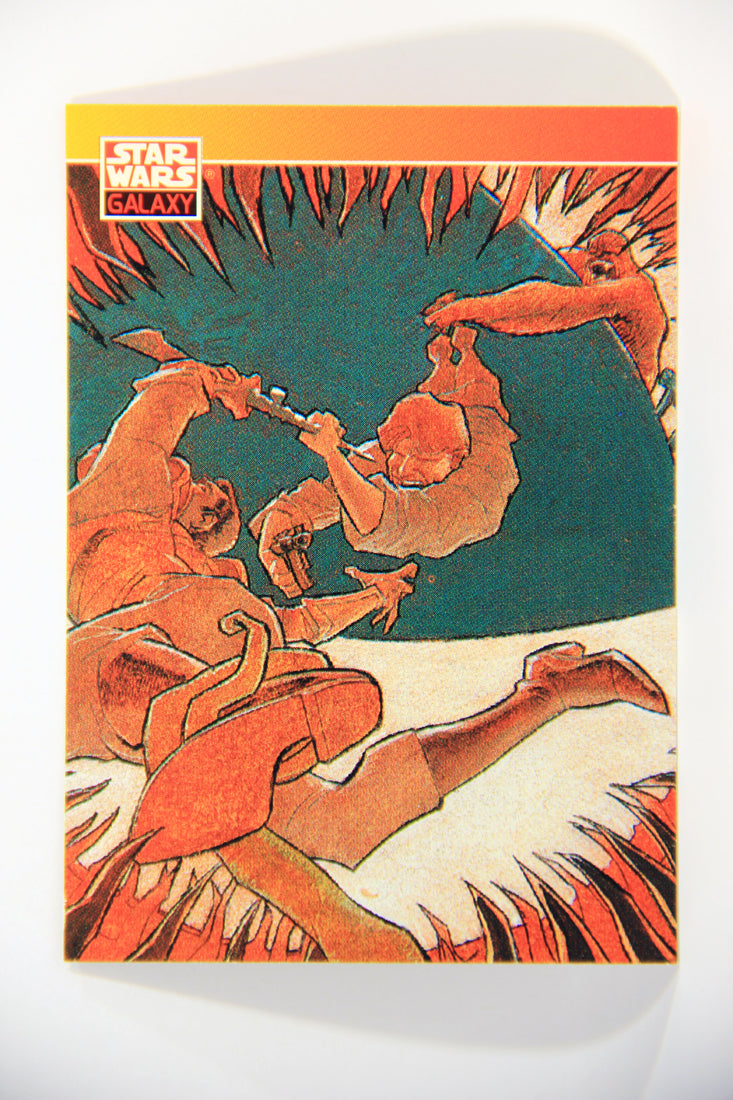 Star Wars Galaxy 1993 Topps Card #82 Sarlacc Pitt Scene Artwork ENG L016042