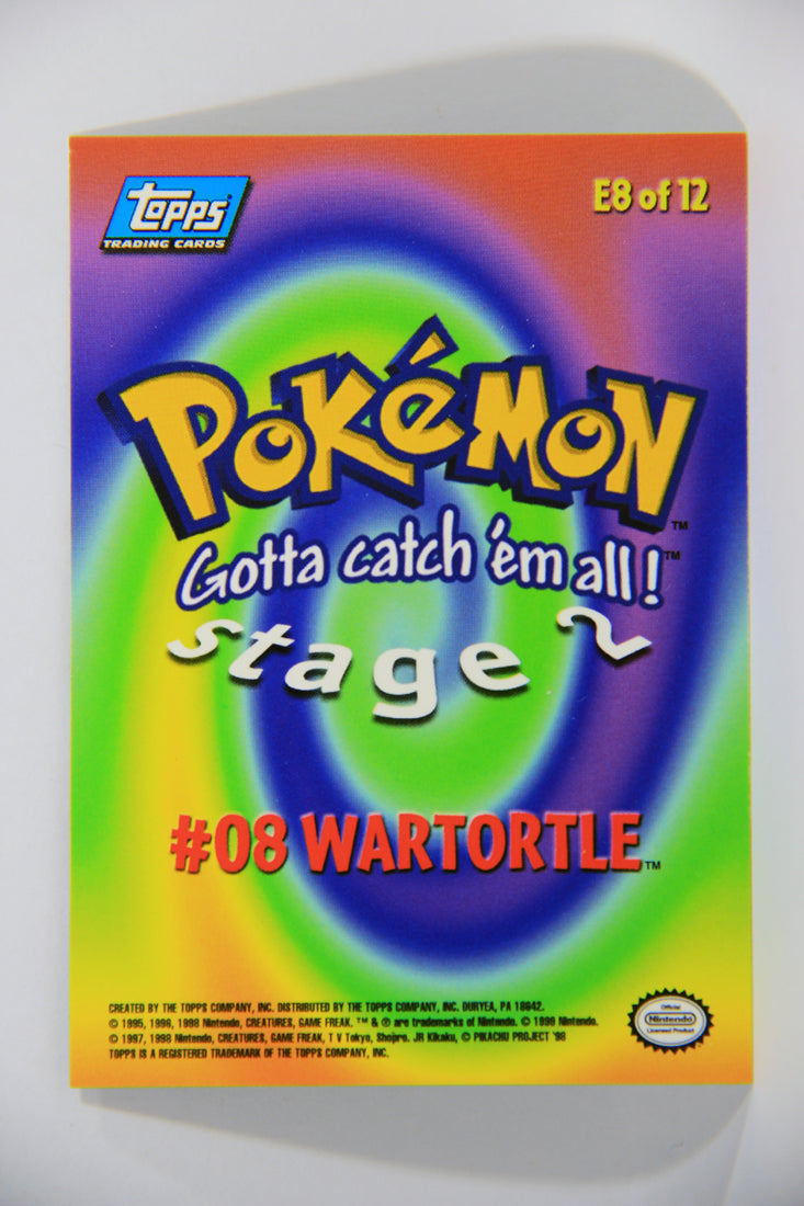 Pokémon Card First Movie #E8 Of E12 Wartortle - Stage 2 - Blue Logo 1st Print ENG L016051