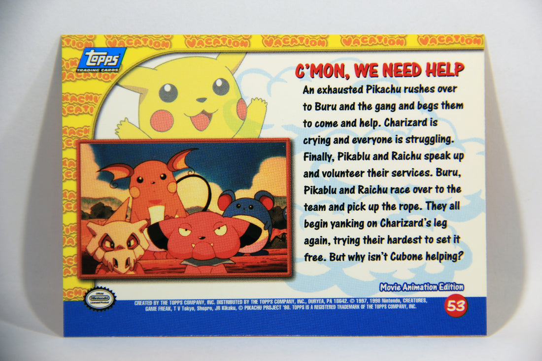 Pokémon Card First Movie #53 C'mon We Need Help - Blue Logo 1st Print ENG L016056