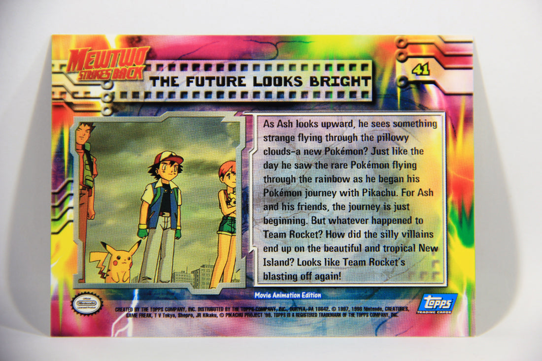 Pokémon Card First Movie #41 The Future Looks Bright - Blue Logo 1st Print ENG L016059