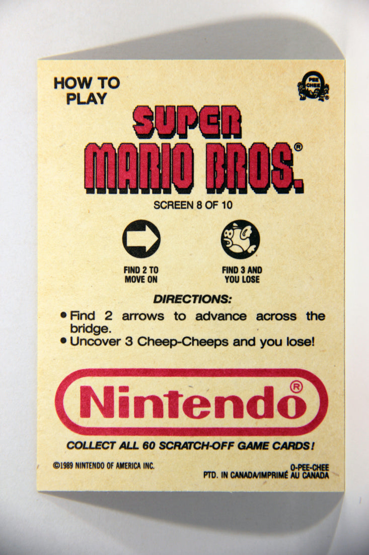 Nintendo Super Mario Bros 1989 Scratch-Off Card Screen #8 Of 10 ENG L016079