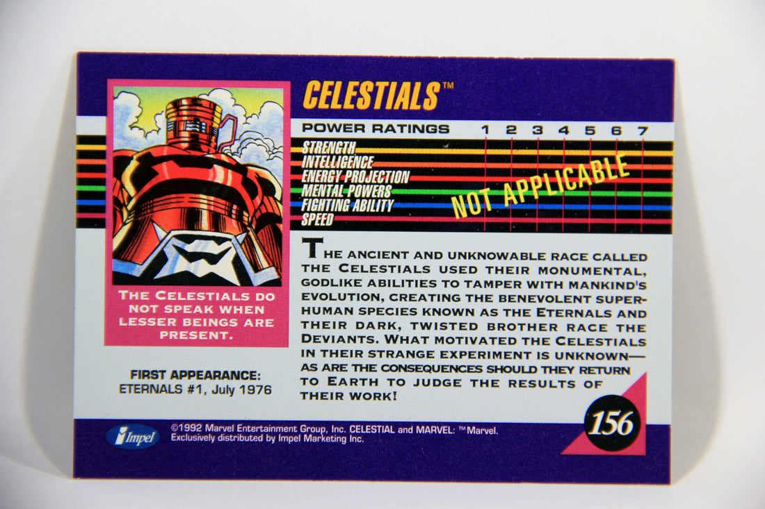 1992 Marvel Universe Series 3 Trading Card #156 Celestials ENG L016094