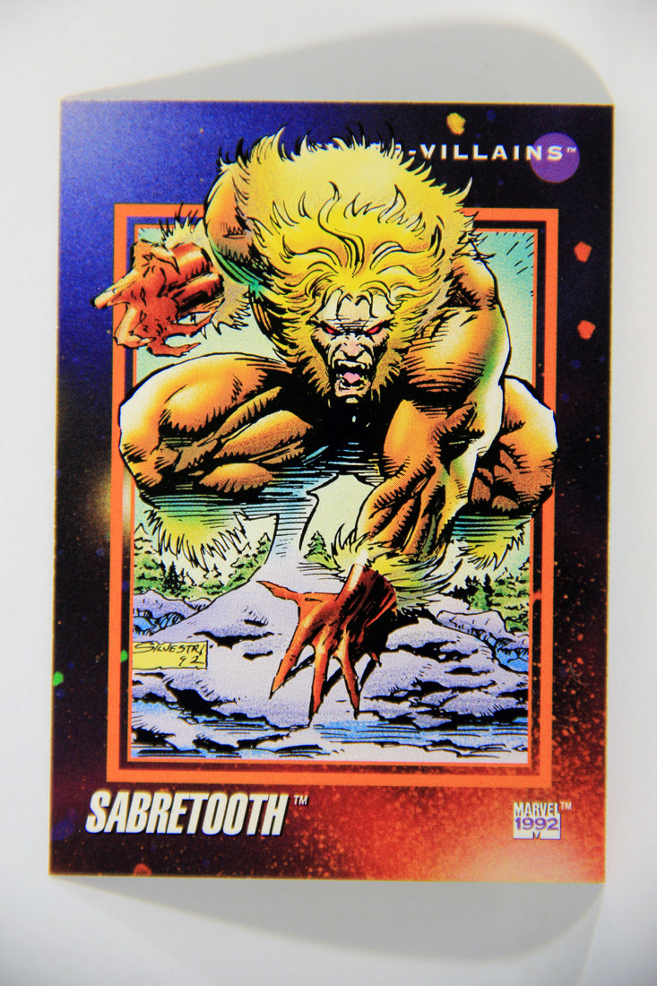1992 Marvel Universe Series 3 Trading Card #129 Sabretooth ENG L016096
