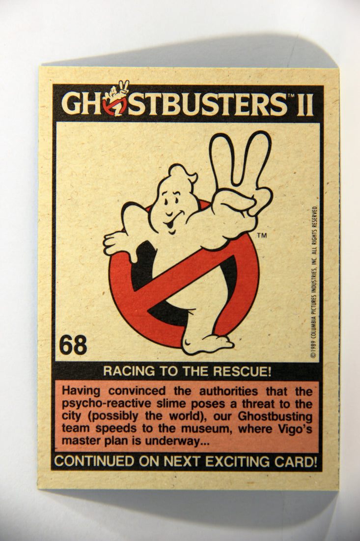 Ghostbusters II 1989 Trading Card #68 Racing To The Rescue L016137