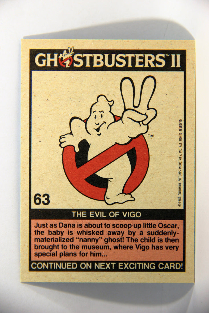 Ghostbusters II 1989 Trading Card #63 The Evil Of Vigo L016139