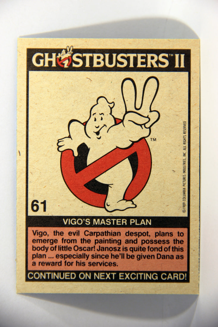 Ghostbusters II 1989 Trading Card #61 Vigo's Master Plan L016140