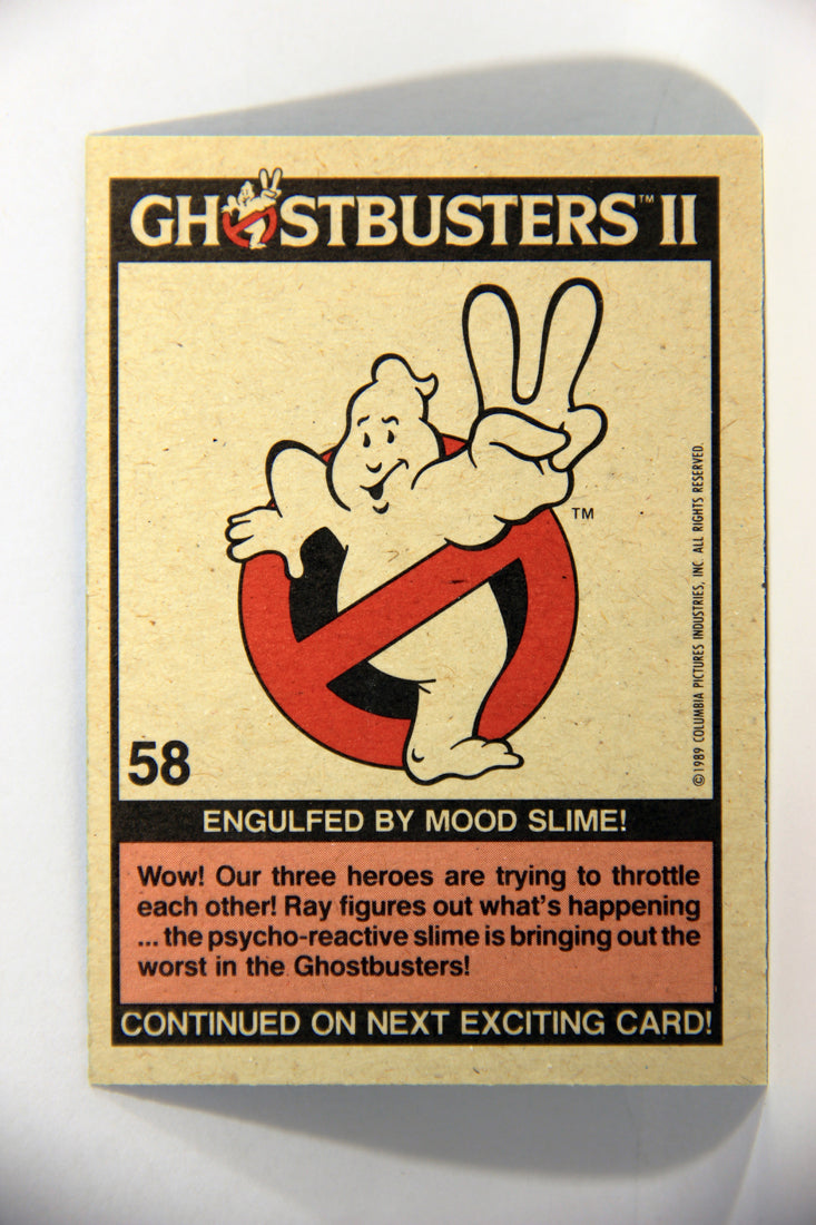 Ghostbusters II 1989 Trading Card #58 Engulfed By Mood Slime L016142