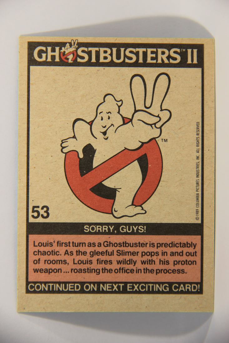 Ghostbusters II 1989 Trading Card #53 Sorry Guys L016143