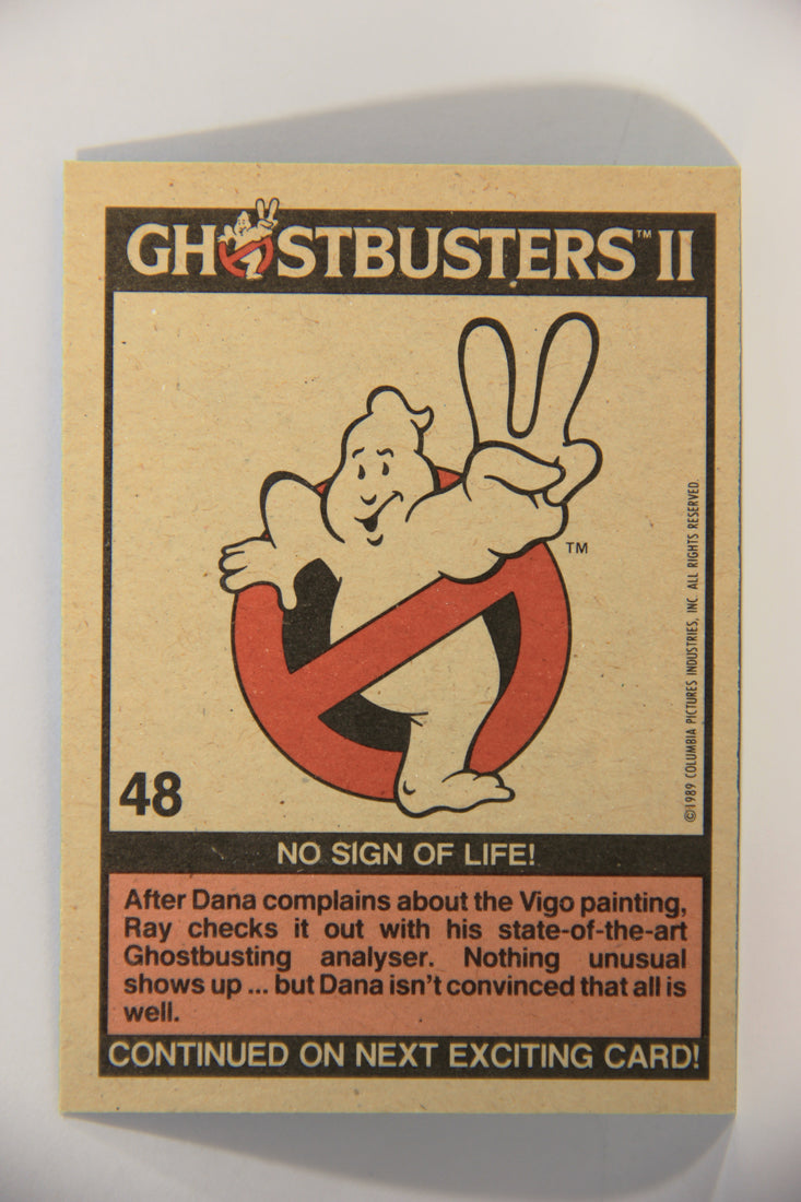 Ghostbusters II 1989 Trading Card #48 No Sign Of Life L016145
