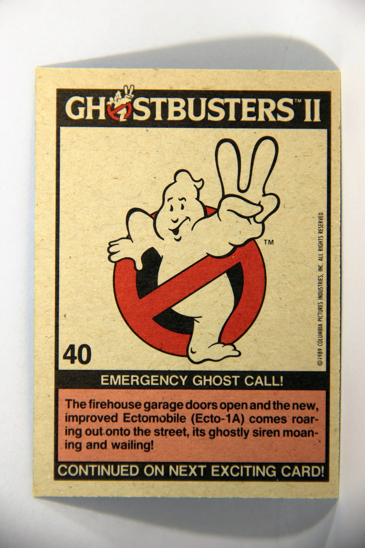 Ghostbusters II 1989 Trading Card #40 Emergency Ghost Call L016148