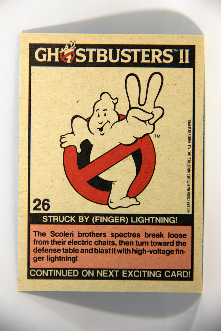 Ghostbusters II 1989 Trading Card #26 Struck by ( Finger ) Lightning L016154