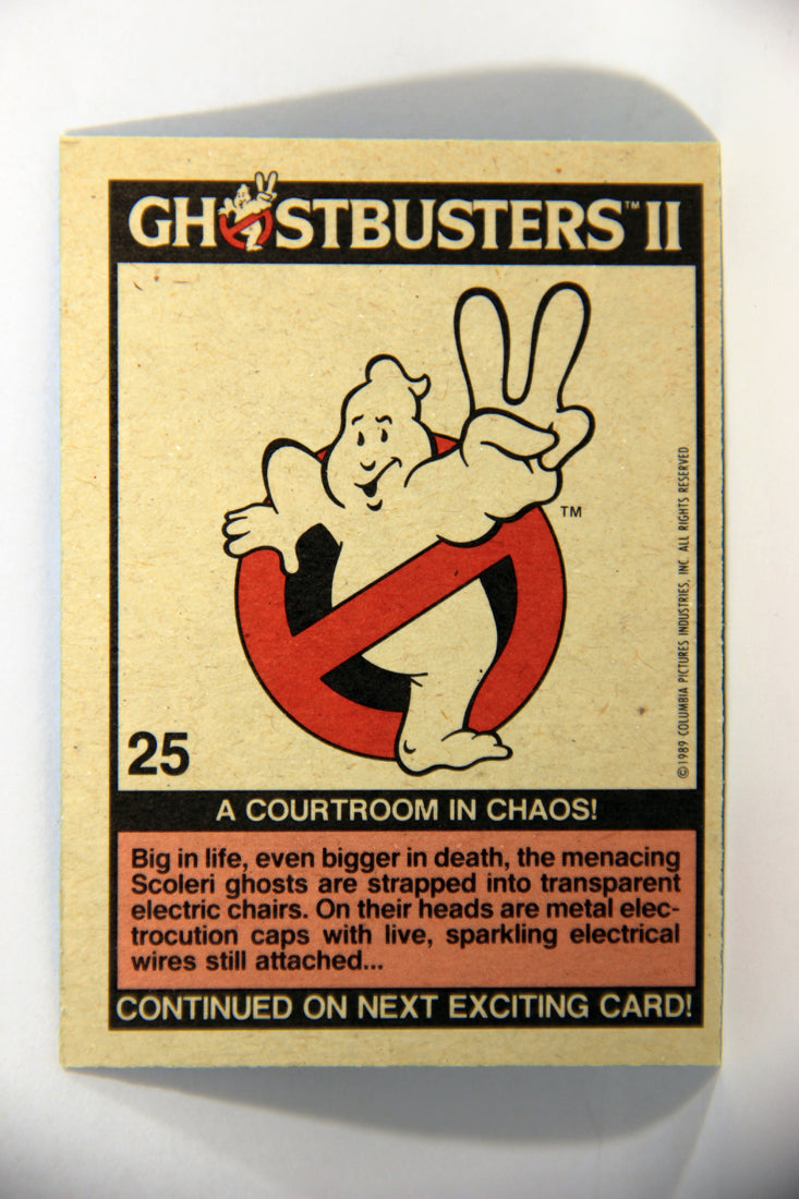 Ghostbusters II 1989 Trading Card #25 A Courtroom In Chaos L016155