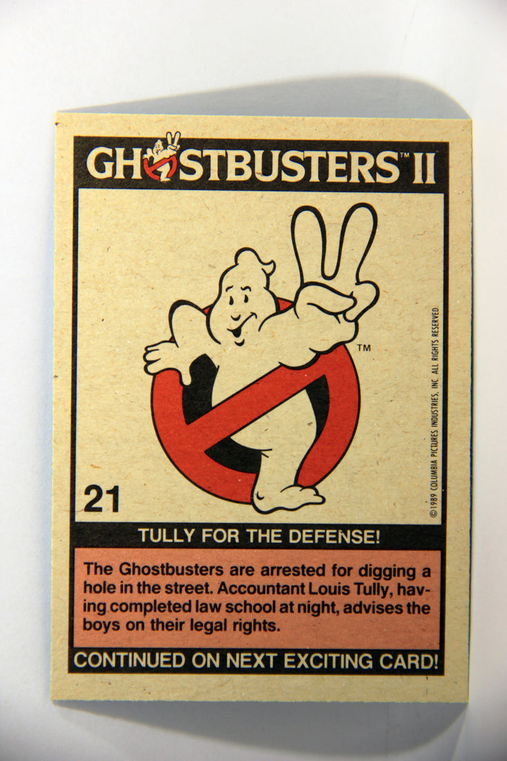Ghostbusters II 1989 Trading Card #21 Tully For The Defense L016158