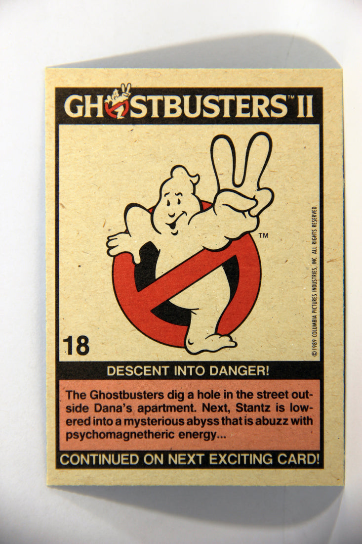 Ghostbusters II 1989 Trading Card #18 Descent Into Danger L016159
