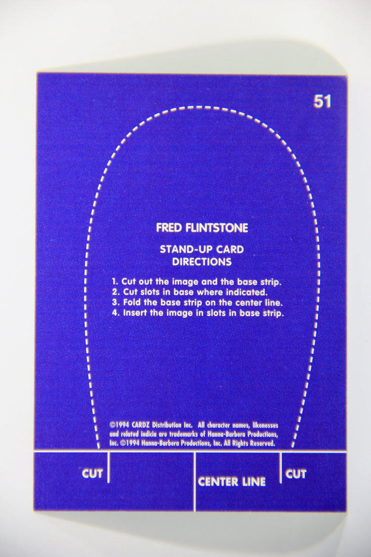 Return Of The Flintstones 1994 Stand-Up Card #51 Fred Flintstone ENG L016169