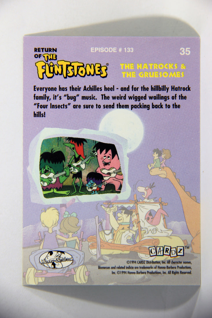 Return Of The Flintstones 1994 Trading Card #35 Bug Music ENG L016170