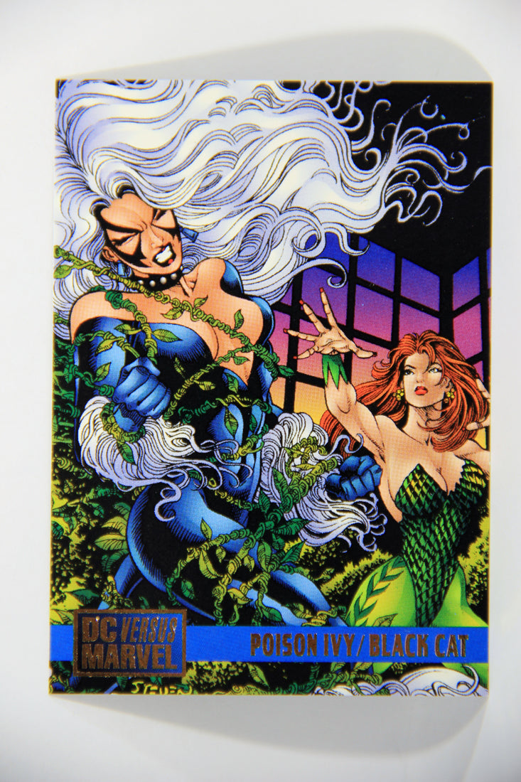 DC Versus Marvel Comics 1995 Trading Card #88 Poison Ivy Vs Black Cat ENG L016176