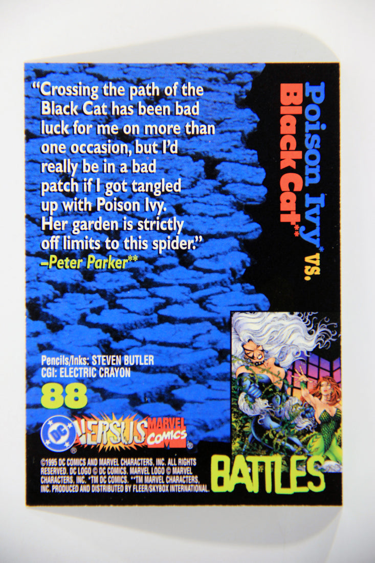 DC Versus Marvel Comics 1995 Trading Card #88 Poison Ivy Vs Black Cat ENG L016176