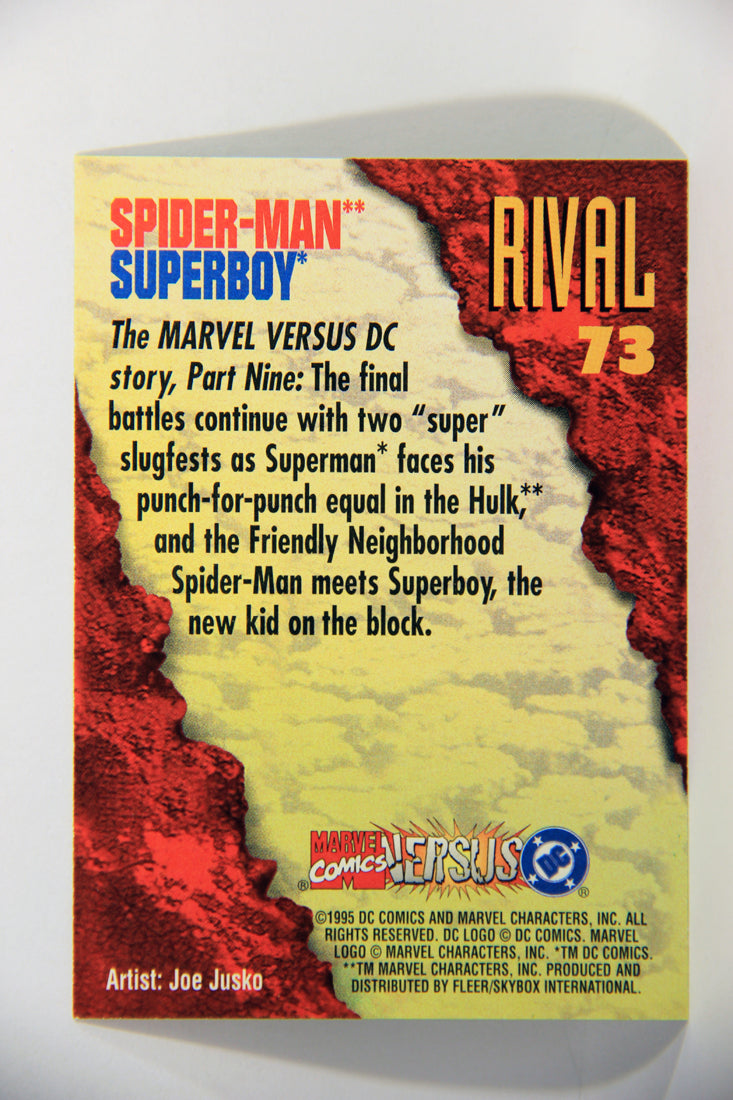 DC Versus Marvel Comics 1995 Trading Card #73 Spider-Man Vs Superboy ENG L016177