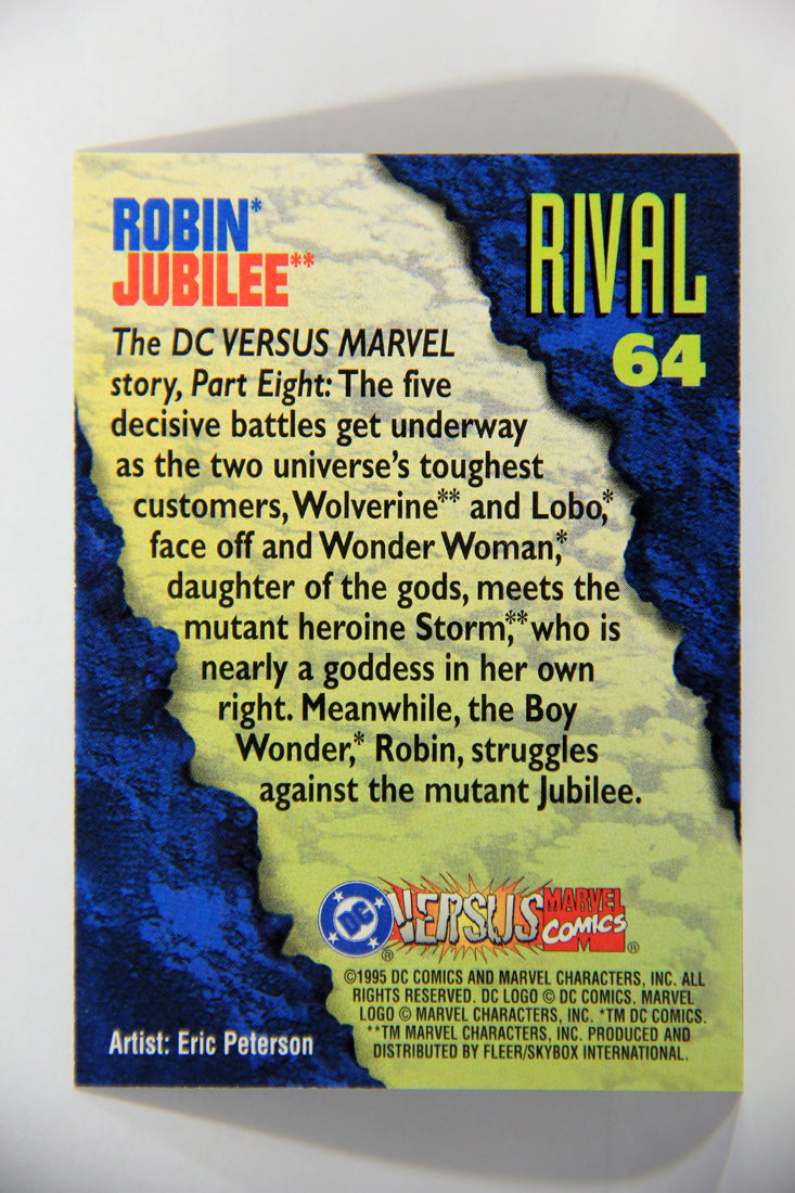 DC Versus Marvel Comics 1995 Trading Card #64 Robin Vs Jubilee ENG L016178
